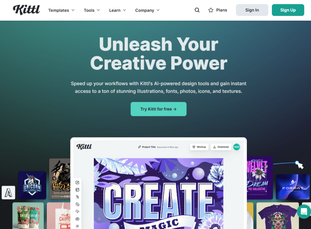 Kittl Online Grafikbearbeitung